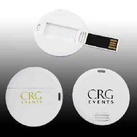 Round Credit Card USB Flash Drive (MS419SD)