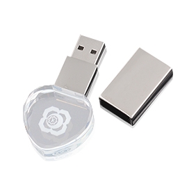 Heart-Shaped Crystal USB Drive（MS159CL）