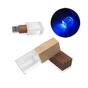 Crystal Bamboo/Wooden USB Drive(MS161CL)