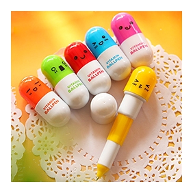 Telescopic Capsule Pill Style Ballpoint Pen(TSS46)