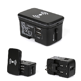 Travel Adapter with Wireless Charger(UNI-8)-[Newest Price]
