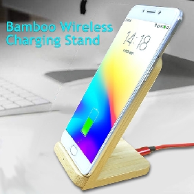 Bamboo Wireless Charging Stand(HD110)-[Newest Price]