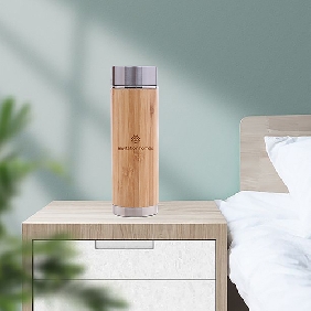 Bamboo&Stainless Steel Water Bottle(HG108)-[Newest Price]