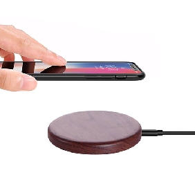 Round Wood Fast Wireless Charger(HD109)-[Newest Price]