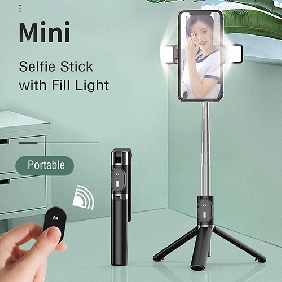 Portable Selfie Stick with Fill Light(HG121)