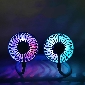 Wholesale Rechargeable Neckband Fan with LED Light(HG82)-[Newest Price]